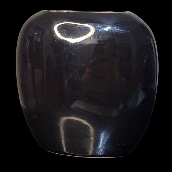 Vintage Otagiri Ceramic Vase Black Cat Face - Picture 4 of 8